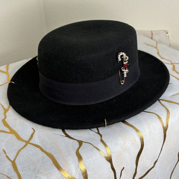 Black Boater Hat main image 7